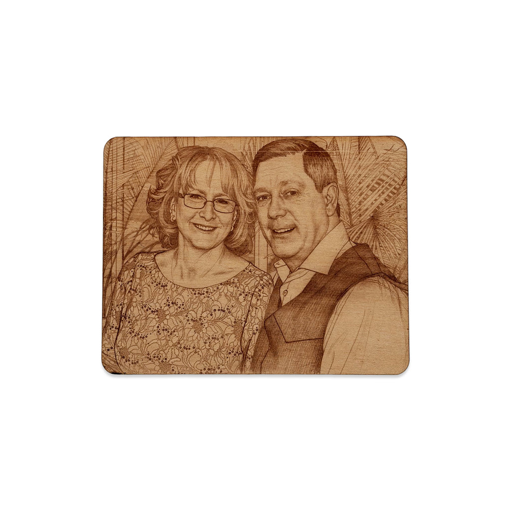 Custom Wood Photo Laser Art
