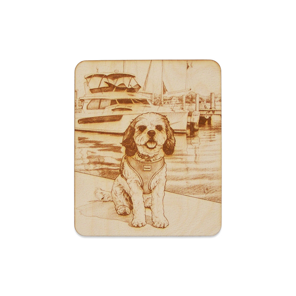 Custom Wood Photo Laser Art