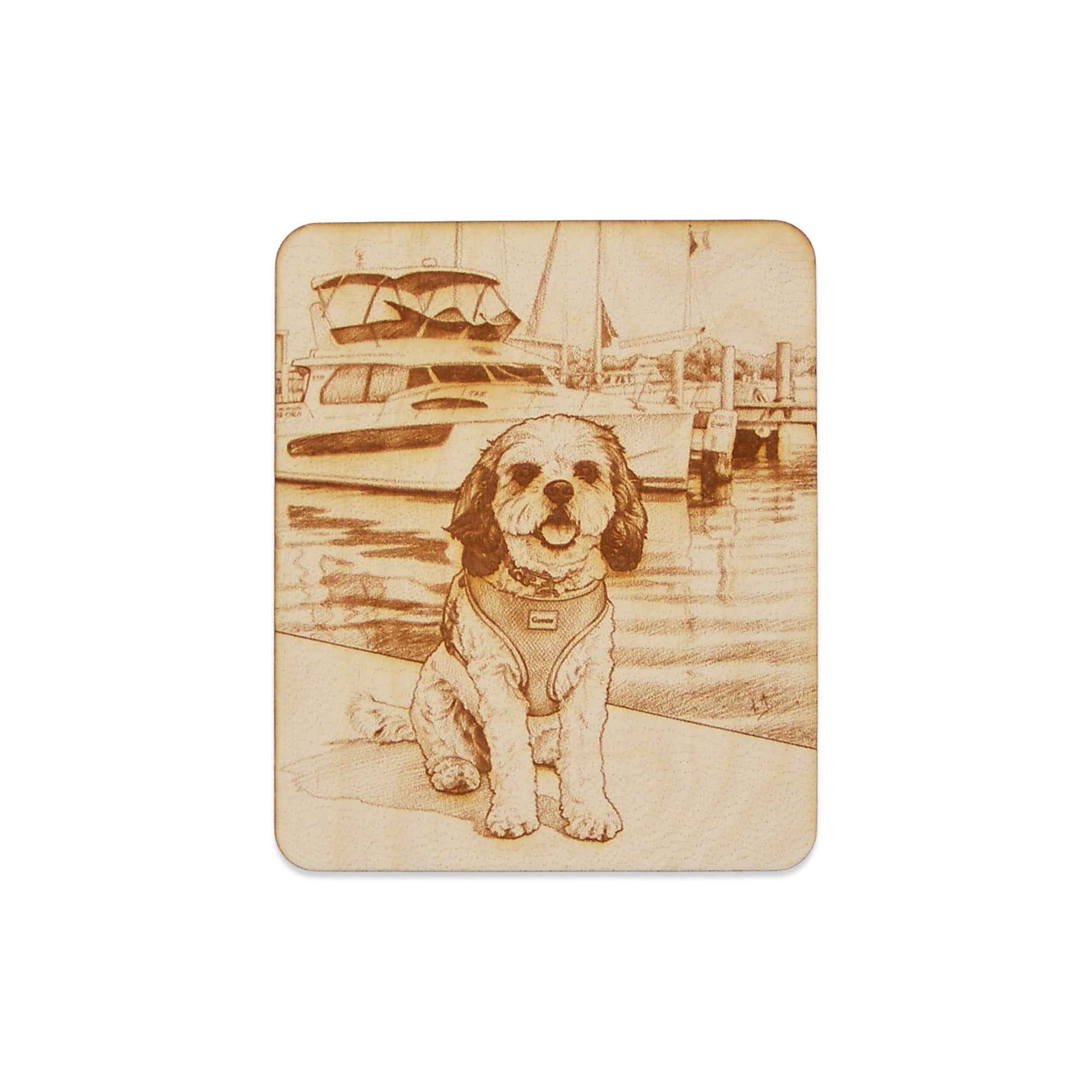 Custom Wood Photo Laser Art