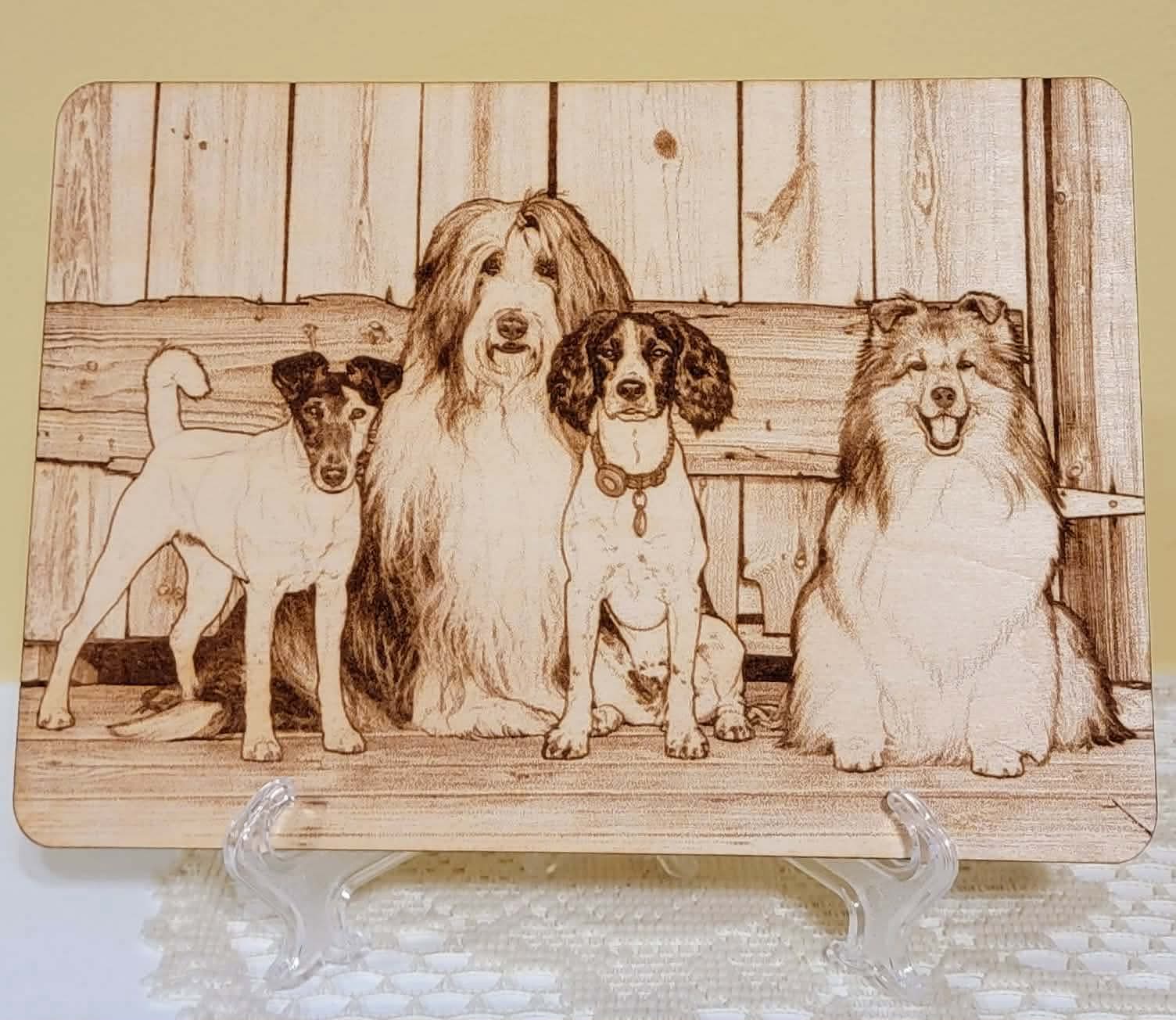 Custom Wood Photo Laser Art